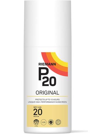RIEMANN P20 Original SPF20 Lotion 200ml | High Performance Sunscreen | 10 Hours Protection | Sweat Resistant | Water Resistant | Medium UVA Protection | 1 Pack - Buy Online on GoSupps.com