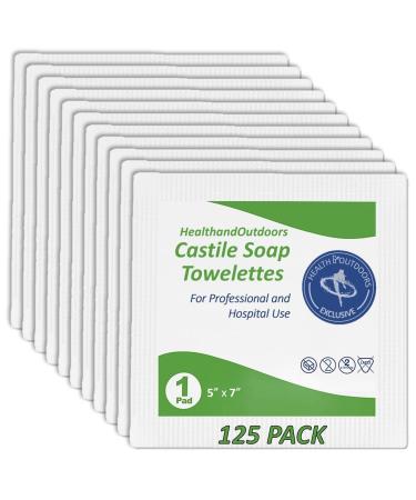 HAO Castile Soap Cleansing Towelettes 125 Count - Refreshing Scented Wipes - Buy Online on GoSupps.com
