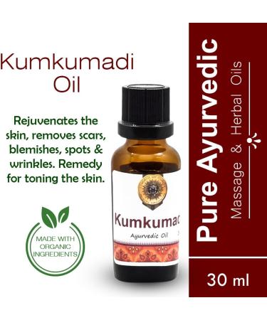 Ayumantra Organic Kumkumadi (Crocus Sativus) Oil - Beauty face Oil - 30ml - Buy Online on GoSupps.com
