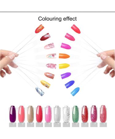 100 Pieces Nail Tips Display Ring - Transparent Nail Swatches for Salon Exercises | Nail Art Showcase - Buy Online on GoSupps.com