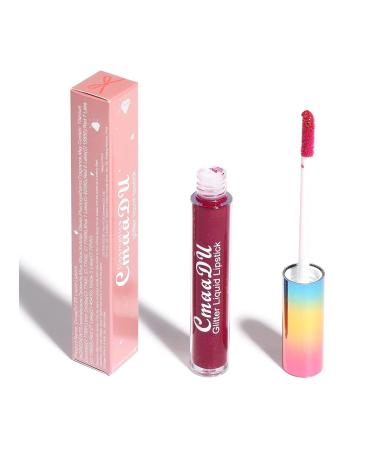 FAEYLI 6-Color Diamond Glitter Matte Lipstick | Waterproof Metallic Liquid Lip Gloss (04) - Buy Online on GoSupps.com