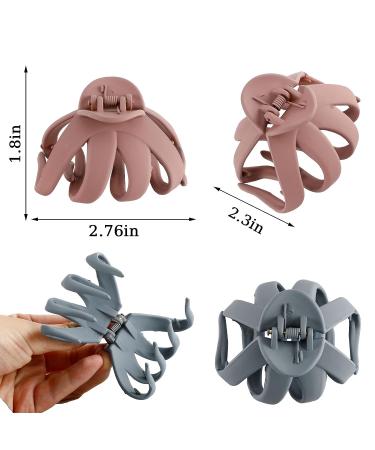 6Pcs Matte Octopus Hair Clips for Thick Hair - Strong Hold Hair Claws for Women and Girls - Buy Online on GoSupps.com