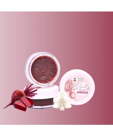Beetroot Lip Scrub for Brightening of Dark Lips & Nourishment of Chapped Lips Exfoliates Gently Reduces Pigmentation For Men and Women (10 gm)