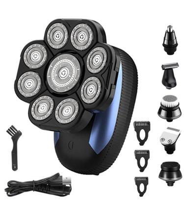 Head Shaver for Men Rechargeable All in One Hair Trimmer for Men Grooming Kit Electric Beard Trimmer Facial Body Eyebrow Nose Ear Trimmer 6 in 1