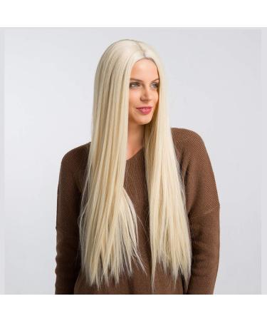 Long White Brazilian Wig for Women - Straight & Curly Styles | Perfect for 50s 60s 70s 80s Parties - International Shipping Available - Buy Online on GoSupps.com