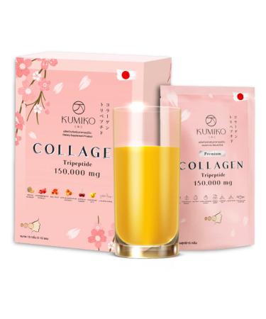KUMIKO Collagen Tripeptide 150000mg Radiant Skin Natural Healthy Collagen Women Skin Care Nourishment Acne Blemishes Reduction Heals Dark Spot Organic Extract Supplement