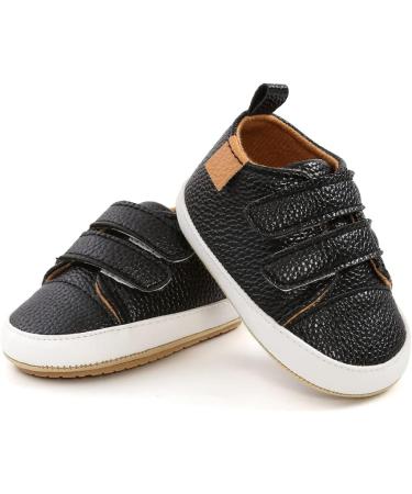 Sonsage Infant Baby Oxford Shoes - Anti-Slip Trainer for First Walking - 0-6 Months - Black - Buy Online on GoSupps.com