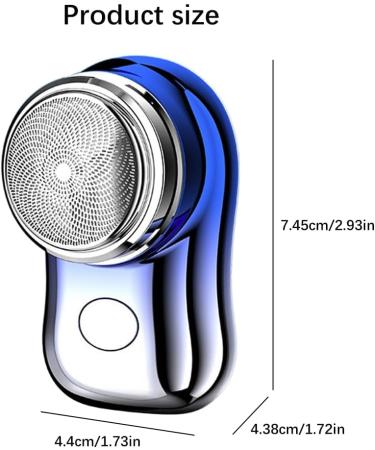2024 Mini Shaver - Portable USB Rechargeable Electric Razor for Men | Wet & Dry Ideal for Home Car & Travel - Gradient Blue - Buy Online on GoSupps.com