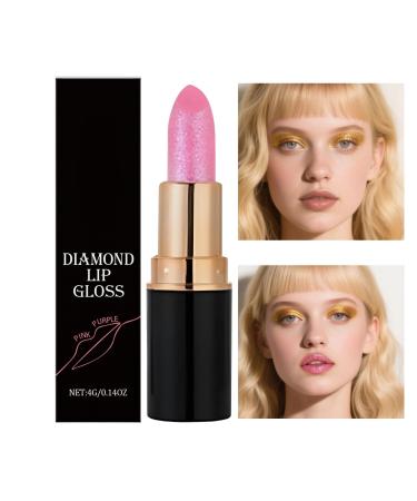 Sparkling Gloss Long-Lasting Waterproof Makeup - Glossy Lip Makeup for Women - For Weddings Parties Banquets Social Occasions and Birthdays