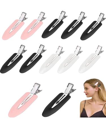 12 pieces seamless hair clip no bending hair pin hair pin clips for hair styling 3 colors