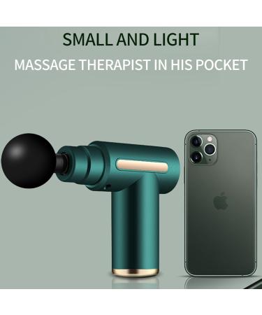 Ohhgo Massage Gun - Portable 6-Speed Percussion Device with 4 Interchangeable Heads for Back Shoulders & Neck | International Shipping Available - Buy Online on GoSupps.com