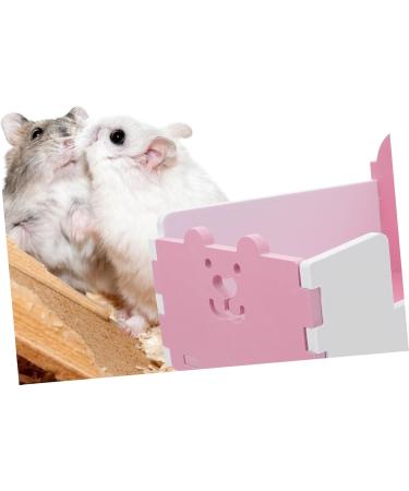 VANZACK 1pc Hamster Toilet Hamster Pee Training Chinchilla Toilet Small Animal Bath Cage Pet Toilet PVC 15x10cm Pink - Buy Online on GoSupps.com