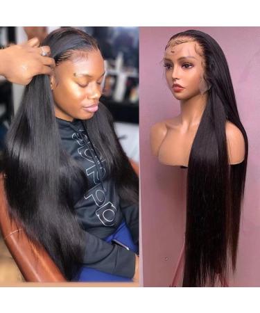 Bele 13x4 Transparent Lace Front Wig 20 inch - Brazilian Virgin Human Hair, 180% Density, Pre Plucked with Baby Hair - Natural Color HD Lace Front Wig for Black Women - Buy Online on GoSupps.com