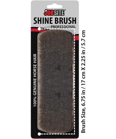 Genuine 100% Horsehair Professional Shoe Shine Brush - 6.75 - Premium Quality - Buy Online on GoSupps.com