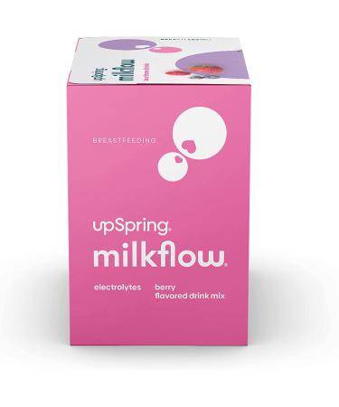 UpSpring MilkFlow Fenugreek & Blessed Thistle Drink - Berry Flavor, 16 Packets (10g Each) for Lactation Support - Buy Online on GoSupps.com