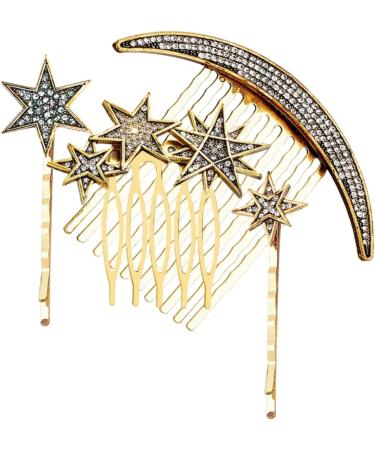 Didiseaon 2 Sets Star Moon Hairpin Guitar Tremolo Springs Wedding Headpiece for Bride Bridal Headpiece Hair Style Wedding Decor Hair Clip for Hair Decor Bridesmaid Comb Rhinestones Alloy - Buy Online on GoSupps.com