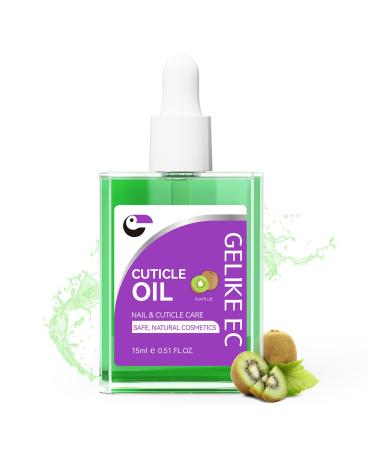 gelike ec Gelike EC Fast Absorbing Cuticle Care Moisturizing and Repairing Oil - Natural Kiwi Fragrance for Women and Men (Dry & Damaged Nails)