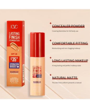 Multi-Use Waterproof Foundation - Sheer to Light Buildable Coverage Natural Glow Finish Lightweight Full Coverage - All Skin Types (Ivory - Buy Online on GoSupps.com