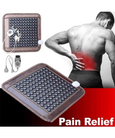 Buy Infrared Heating Pillow with Jade & Tourmaline - Smart Controller & Temp Display | 45 x 45 cm for Back Shoulder & Neck Relief - Buy Online on GoSupps.com