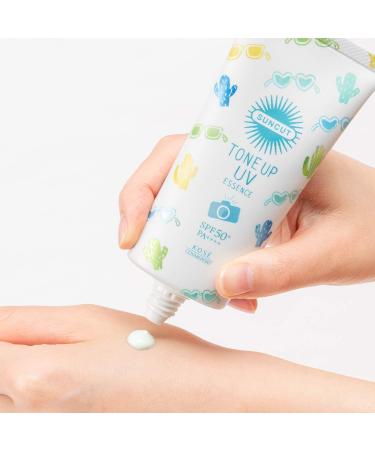 KOSE Suncut Sunscreen Tone Up UV Essence Mint Green Color Control Waterproof 80g Crystal Floral Fragrance - Buy Online on GoSupps.com