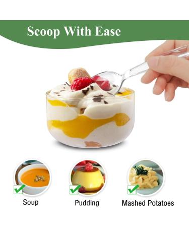 100PCS Disposable Plastic Spoons PILZUME 6 Inch Clear Heavy Duty Spoons Durable Extra Heavyweight Spoons for Party Picnic Barbecue Restaurant Dinner Family Gatherings 6 Inch Clear - Buy Online on GoSupps.com