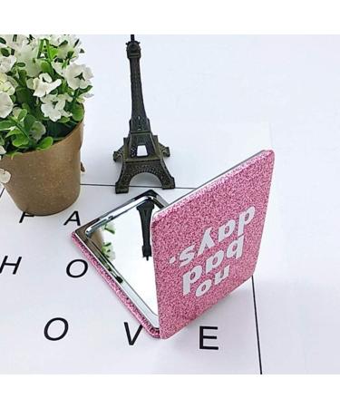 1pc Pu Folding Double-sided Mirror Pocket Mirror for Girl Small Make up Mirror Daily Vanity Mirror Double Side Mirror Girls Purses Makeup Mirror Travel Folding Mirror Simple Metal - Buy Online on GoSupps.com