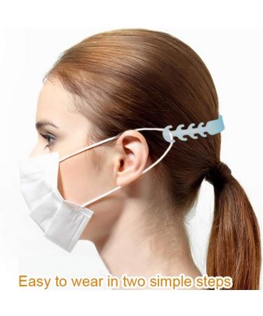 CHAW Comfortable Ear Strap Hook-Adjustable Extension Strap Can Reduce Ear Pain For Children And Adults White - Buy Online on GoSupps.com