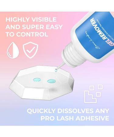 Eyelash Extension Remover Gel | Effective & Fast Adhesive Remover for Semi-Permanent Lashes | Safe Solution for Individual False Eyelashes - Buy Online on GoSupps.com