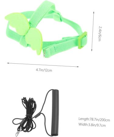 Beavorty 2 Sets Bird Leash Lizard Leash Pet Bird Harness and Leash Chicken Harness for Birds Parrot Bird 12X6X1.3CMx2pcs Greenx2pcs - Buy Online on GoSupps.com