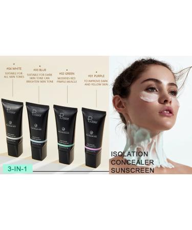 MIESCHER Whitening Tone Up Cream - Hydrating BB Cream Makeup & Primer for Smooth, Natural Skin | Concealer & Pore Cover | Lightweight Moisturizer for Color Correction - Buy Online on GoSupps.com