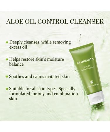 Aloderma Aloe Cleanser Set 3 Pieces - Hydrating Nourishing Oil Control Cleansers - Face Wash Set - Buy Online on GoSupps.com