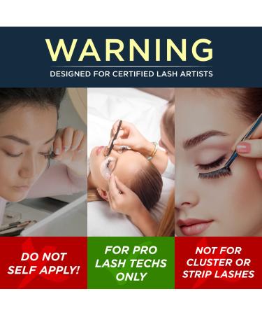 Professional Grade Sensitive Eyelash Extension Glue | Fast Drying Black Adhesive for Long Lasting Lash Extensions | 6 Weeks Retention - Buy Online on GoSupps.com