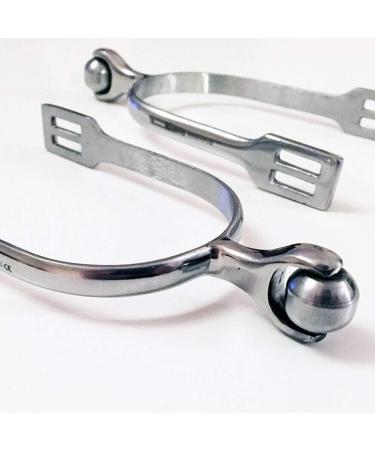 Just E Joy Stainless Steel Horse Spurs with Roller Ball for Men and Women - Ideal for Equestrian Boots and Horsemanship Lovers - Buy Online on GoSupps.com