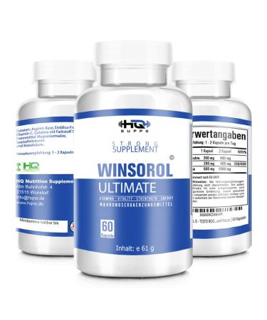 WINSOROL - Workout extreme - Muscle building - High-dose L-arginine - Pump - Motivation - Focus - Power