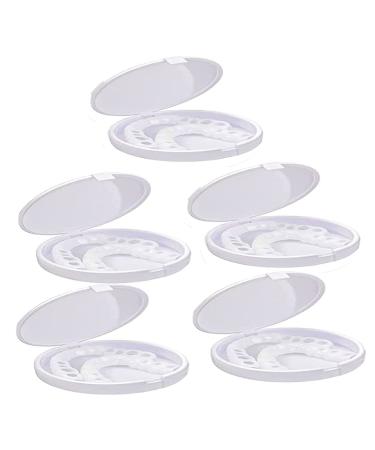 GiMlY 5 Pairs of Dentures Temporary Teeth Teeth Attachment to Dental Splint for Men Women Teeth Whitening Alternative