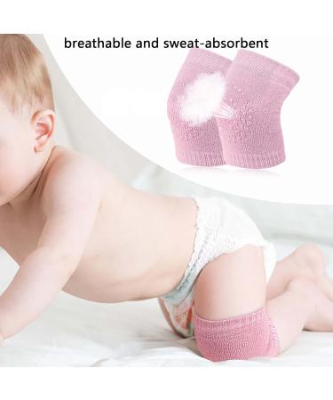 Dinghaole 4 Pairs Baby Crawling Anti-Slip Knee Pads - Unisex Toddler Safety Protectors - Soft & Breathable for Comfortable Crawling - Buy Online on GoSupps.com