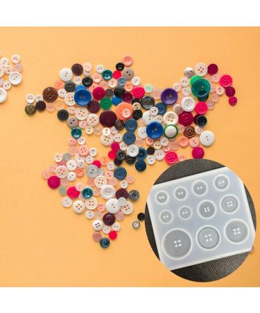 3PCS Button Resin Silicone Molds - TuNan Round Button Shape Moulds for Epoxy Resin Casting Clay DIY Crafts - 5 Sizes - Buy Online on GoSupps.com