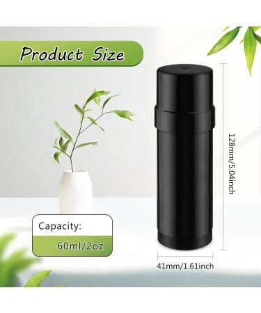 6 Pcs 60ml/2oz Deodorant Containers Plastic Twist Up Filling Bottle Deodorant Holder Stick for Crayon Chapstick Sunscreen Lotion Bar - Black - Buy Online on GoSupps.com