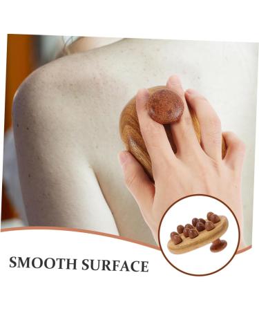 Foytoki Wooden Massage Brush & Comb Set | Natural Back & Body Massage Tools | 2-Piece Wooden Comb Set for Relaxation - Buy Online on GoSupps.com