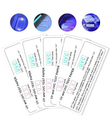 WMLBK UVC UV Test Card - 5 Pack Portable Disinfectant Test Strips for Nail Lamps & Toothbrushes | Everyday Use - Buy Online on GoSupps.com