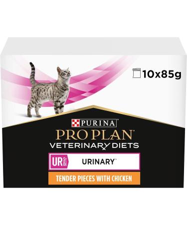PRO PLAN VETERINARY DIETS UR Urinary Wet Cat Food Chicken 10x85g Chicken 212.5 g (Pack of 4)