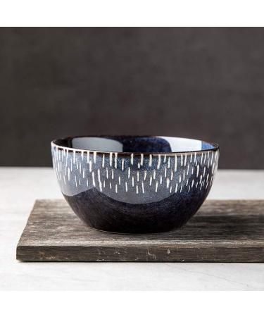 Bowl Snack Dip Bowls Dishware Household Ceramic Bowl Nordic Personality Bowl Creative Blue Rice Bowl 5 Inch Kiln Glazed Retro Tableware Compatible with Kitchen Restaurant Gifts - Buy Online on GoSupps.com