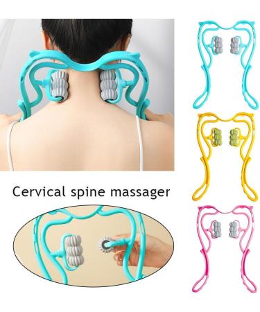 Shop Handheld Neck Massage Device - Pain Relief & Muscle Relaxation | Blue 1PC - International Shipping Available - Buy Online on GoSupps.com