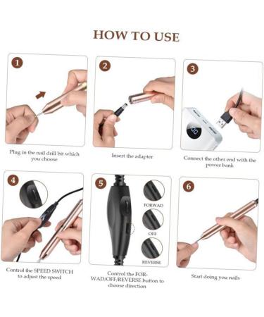 FOMIYES 3 Sets Nail Polisher Electric Tool Manicure Pedicure kit Power Tools Nail Drill Tool Manicure Pedicure Tool Pet Nail Pedicure Care kit Electric Nail Drill File abs Portable 13.2x1.5cmx3pcs As Shownx3pcs - Buy Online on GoSupps.com