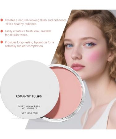 Cr me Blush Tulipe Romantique - clat Ros Naturel Hydratant Longue Dur e Convient Tous Les Tons De Peau Facile Appliquer Finition Fra che(2pcs) - Buy Online on GoSupps.com