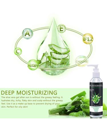 Aloe Vera Gel for Face Scalp & Hair - Soothing After Sun Moisturizer | International Shipping Available - Buy Online on GoSupps.com