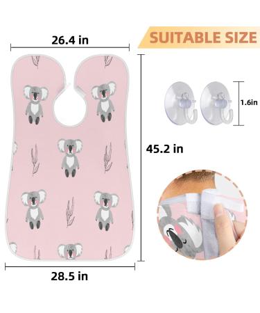 Funny Koalas Beard Bib Apron - Waterproof Hair Catcher for Men | Perfect Grooming Gift with Suction Cups - Buy Online on GoSupps.com