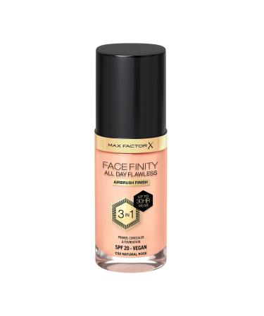 Max Factor Facefinity 3-In-1 All Day Flawless Foundation SPF 20 C50 Natural Rose 30ml C50 Natural Rose 30 ml (Pack of 1)