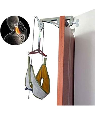Cervical Traction Over The Door Cervical Traction Home Unit Neck Sling Hammock Physical Therapy Stretching Harness Machine - Buy Online on GoSupps.com