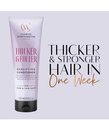 Charles Worthington Thicker & Fuller Conditioner - Hair Thickening Salon Formula for Fine Hair 250ml - Buy Internationally - Buy Online on GoSupps.com